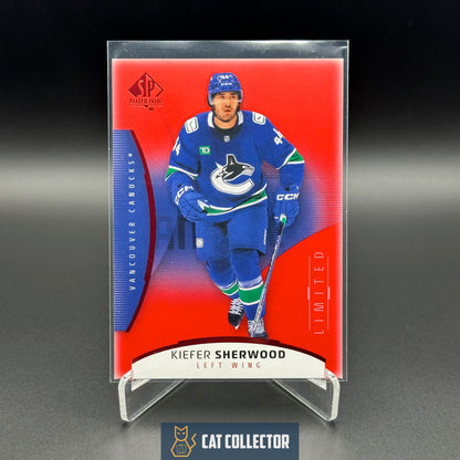 2025-26 UD SP Authentic KIEFER SHERWOOD #81 Limited Red