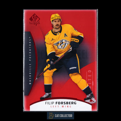 2025-26 UD SP Authentic FILIP FORSBERG #98 Limited Red
