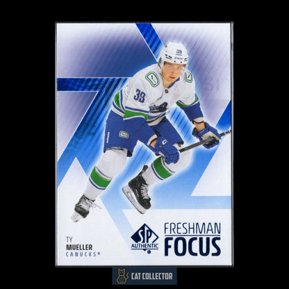 2025-26 UD SP Authentic TY MUELLER #FF-29 Freshman Focus Blue RC