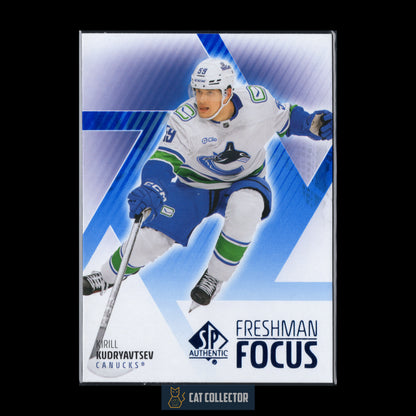 2025-26 UD SP Authentic KIRILL KUDRYAVTSEV #FF-8 Freshman Focus Blue RC
