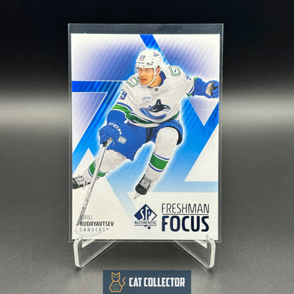 2025-26 UD SP Authentic KIRILL KUDRYAVTSEV #FF-8 Freshman Focus Blue RC
