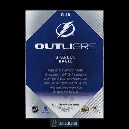 2025-26 UD SP Authentic BRANDON HAGEL #O-18 Outliers
