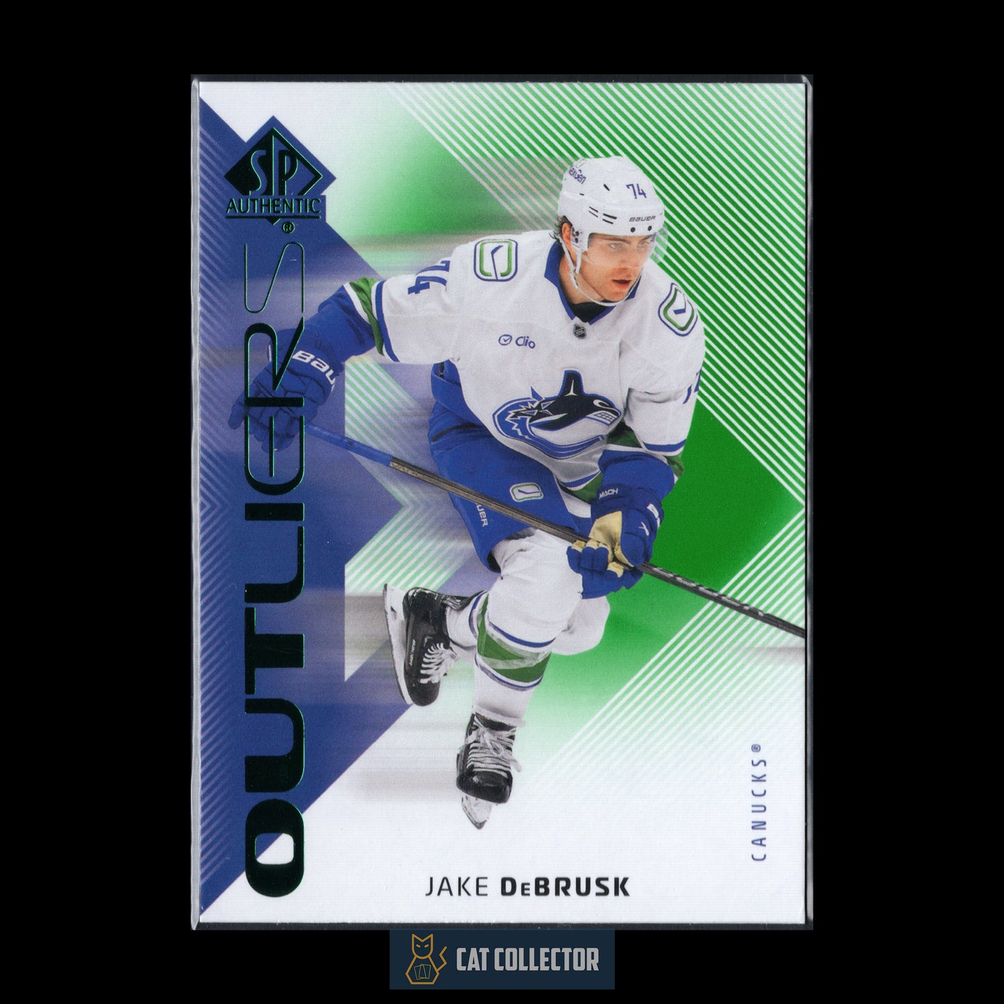 2025-26 UD SP Authentic JAKE DEBRUSK #O-21 Outliers Green
