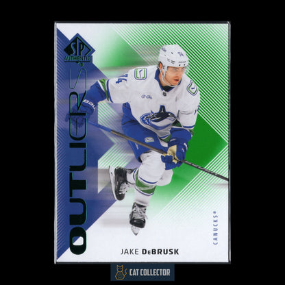 2025-26 UD SP Authentic JAKE DEBRUSK #O-21 Outliers Green