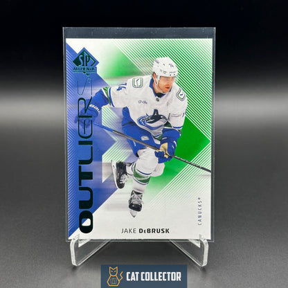 2025-26 UD SP Authentic JAKE DEBRUSK #O-21 Outliers Green