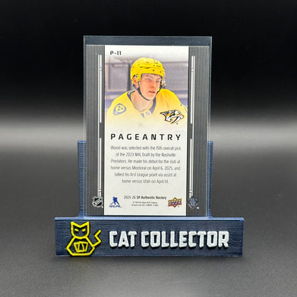 2025-26 UD SP Authentic MATTHEW WOOD #P-11 Pageantry RC