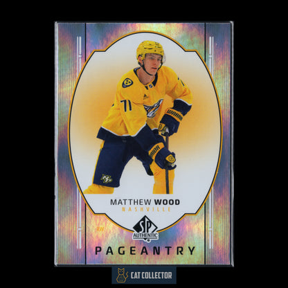 2025-26 UD SP Authentic MATTHEW WOOD #P-11 Pageantry RC