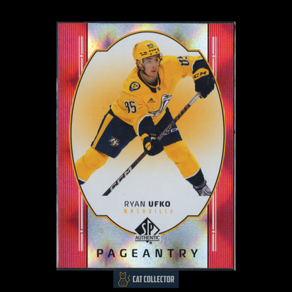 2025-26 UD SP Authentic RYAN UFKO #P-41 Pageantry Red RC