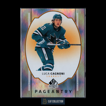 2025-26 UD SP Authentic LUCA CAGNONI #P-57 Pageantry RC