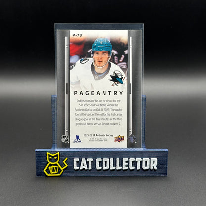 2025-26 UD SP Authentic SAM DICKINSON #P-79 Pageantry RC