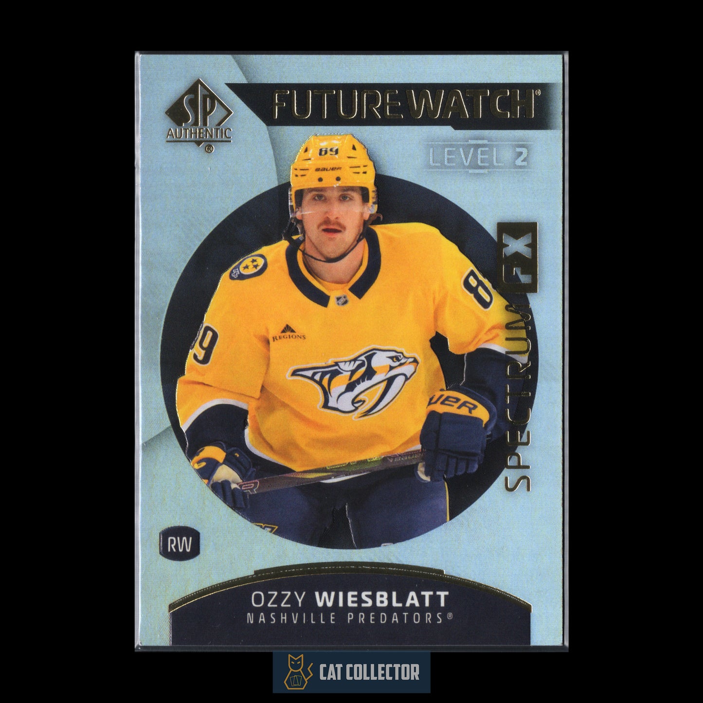 2025-25 UD SP Authentic OZZY WIESBLATT #S-66 Future Watch Spectrum FX Level 2 Bounty RC UNSCRATCHED
