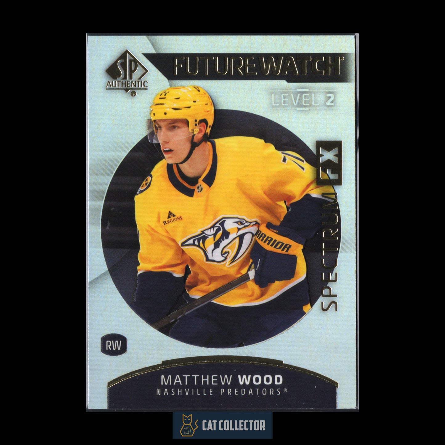 2025-25 UD SP Authentic MATTHEW WOOD #S-80 Future Watch Spectrum FX Level 2 Bounty RC UNSCRATCHED