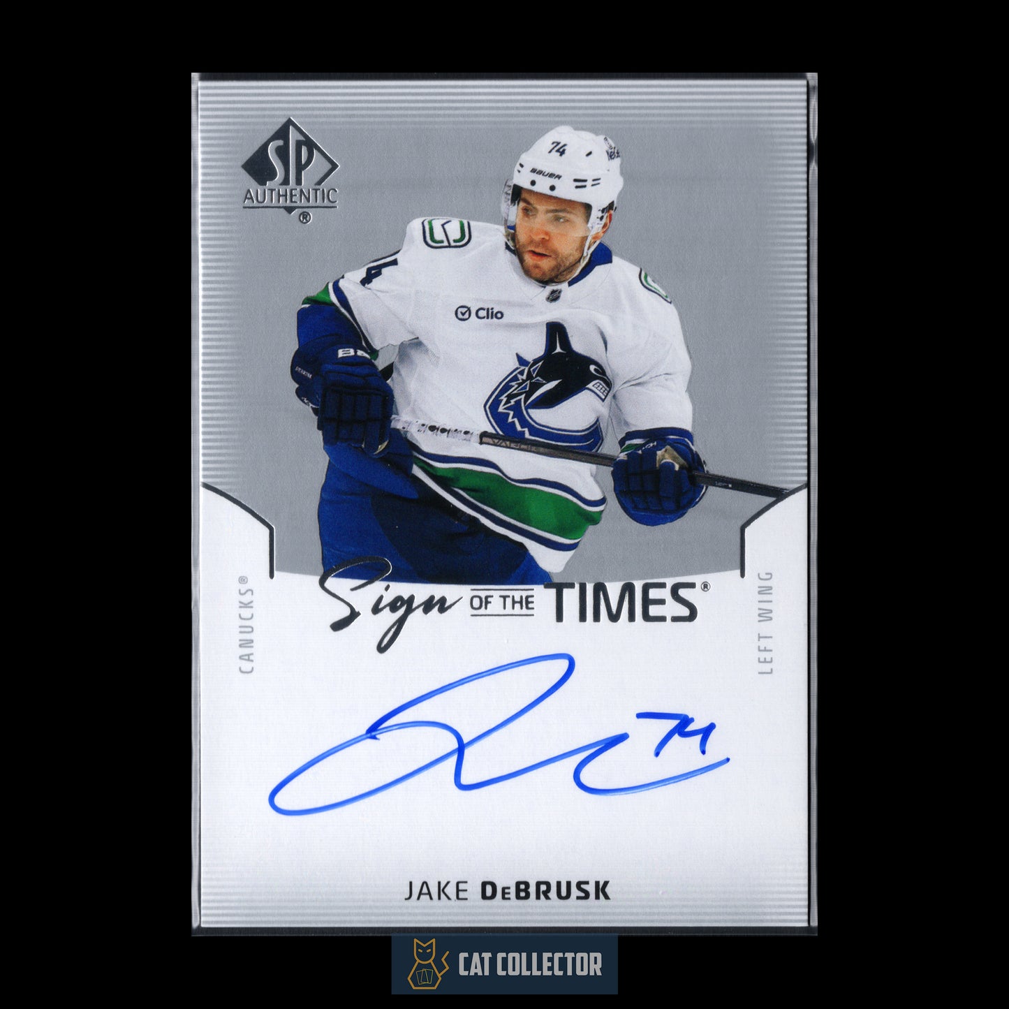 2025-26 UD SP Authentic JAKE DeBRUSK #SOTT-JD Sign of the times Auto