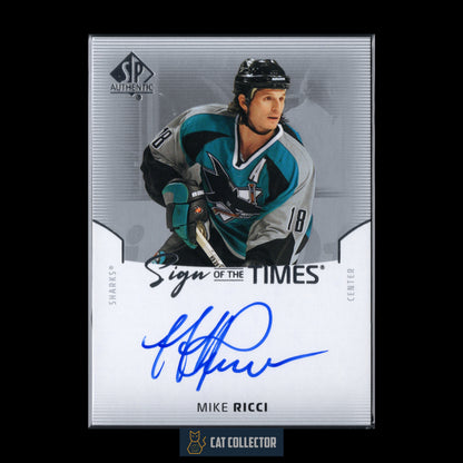 2025-26 UD SP Authentic MIKE RICCI #SOTT-MR Sign of the times Auto