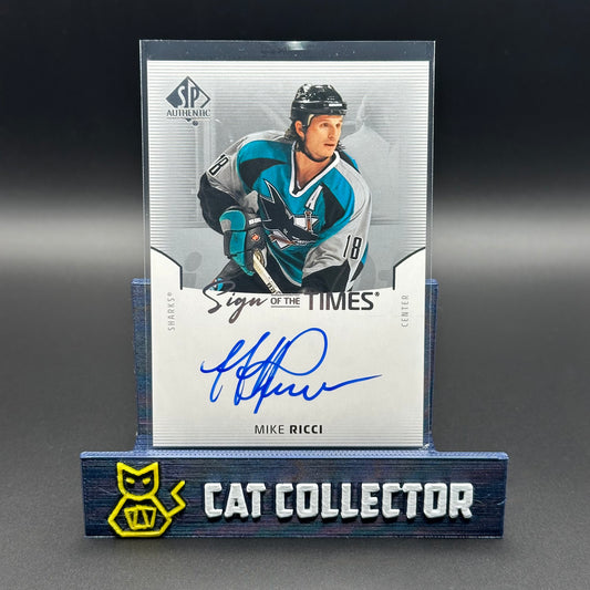 2025-26 UD SP Authentic MIKE RICCI #SOTT-MR Sign of the times Auto