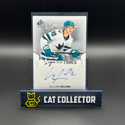 2025-26 UD SP Authentic WILLIAM EKLUND #SOTT-WE Sign of the times Auto