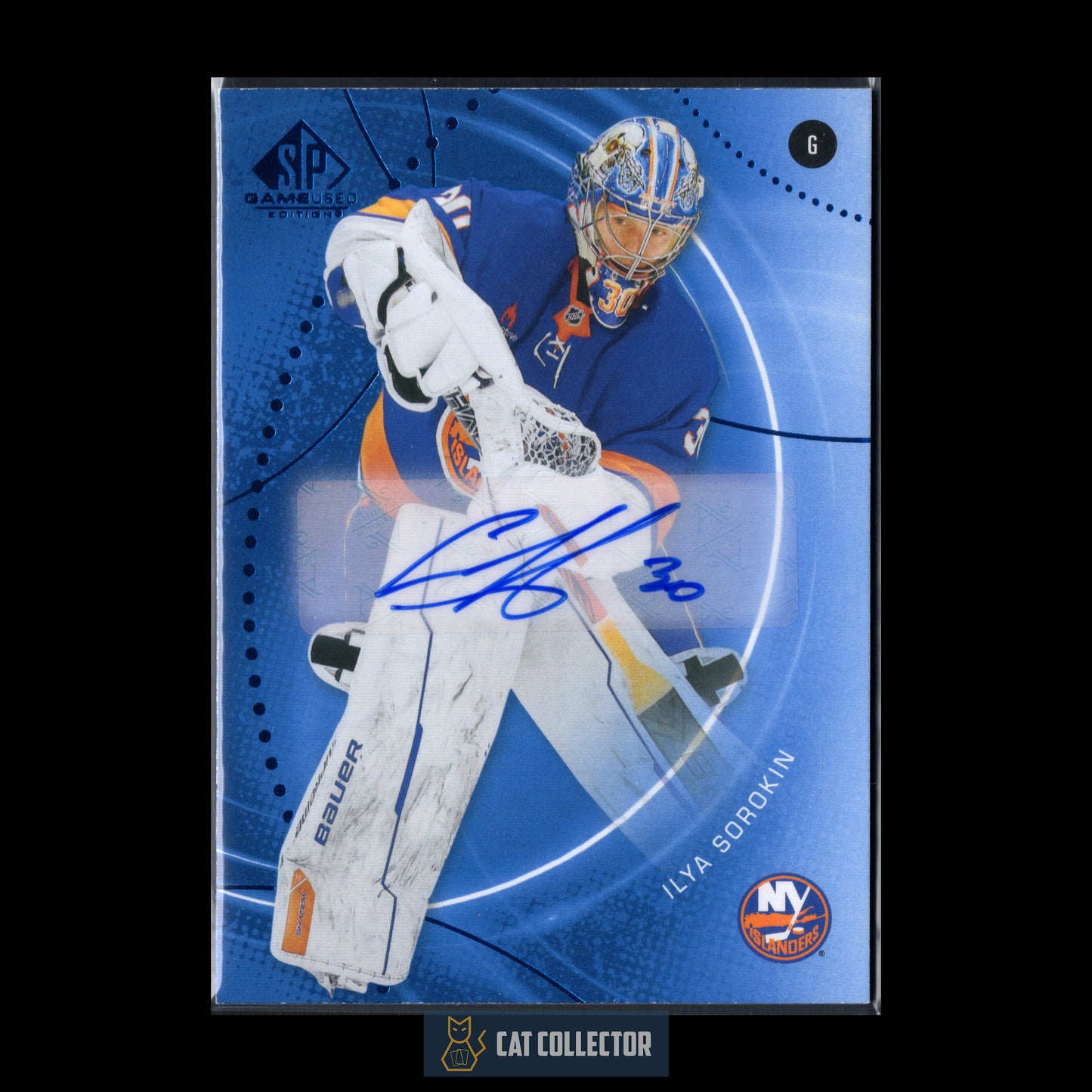 2025-26 UD SP Game Used ILYA SOROKIN #65 Blue Autograph