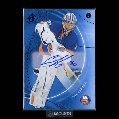 2025-26 UD SP Game Used ILYA SOROKIN #65 Blue Autograph