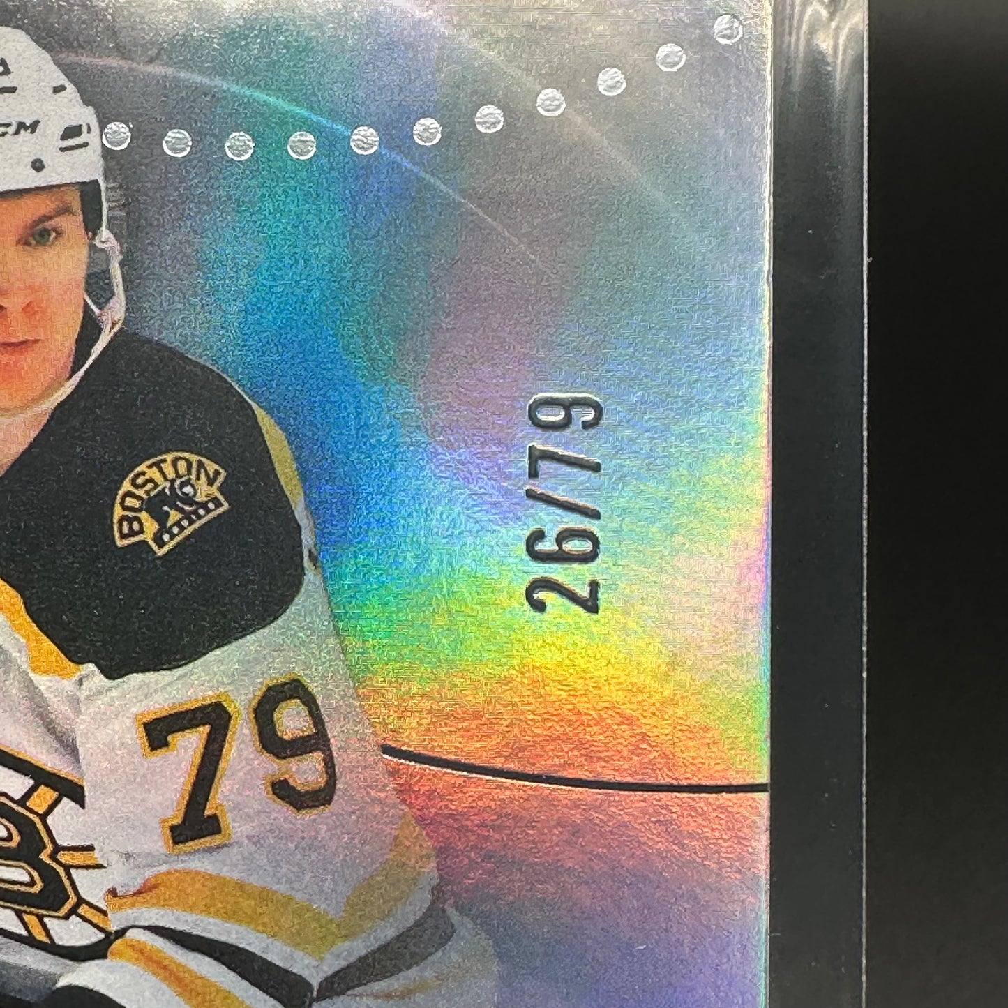 2025-26 UD SP Game Used MICHAEL CALLAHAN #AR-MC Authentic Rookie Rainbow RC /79