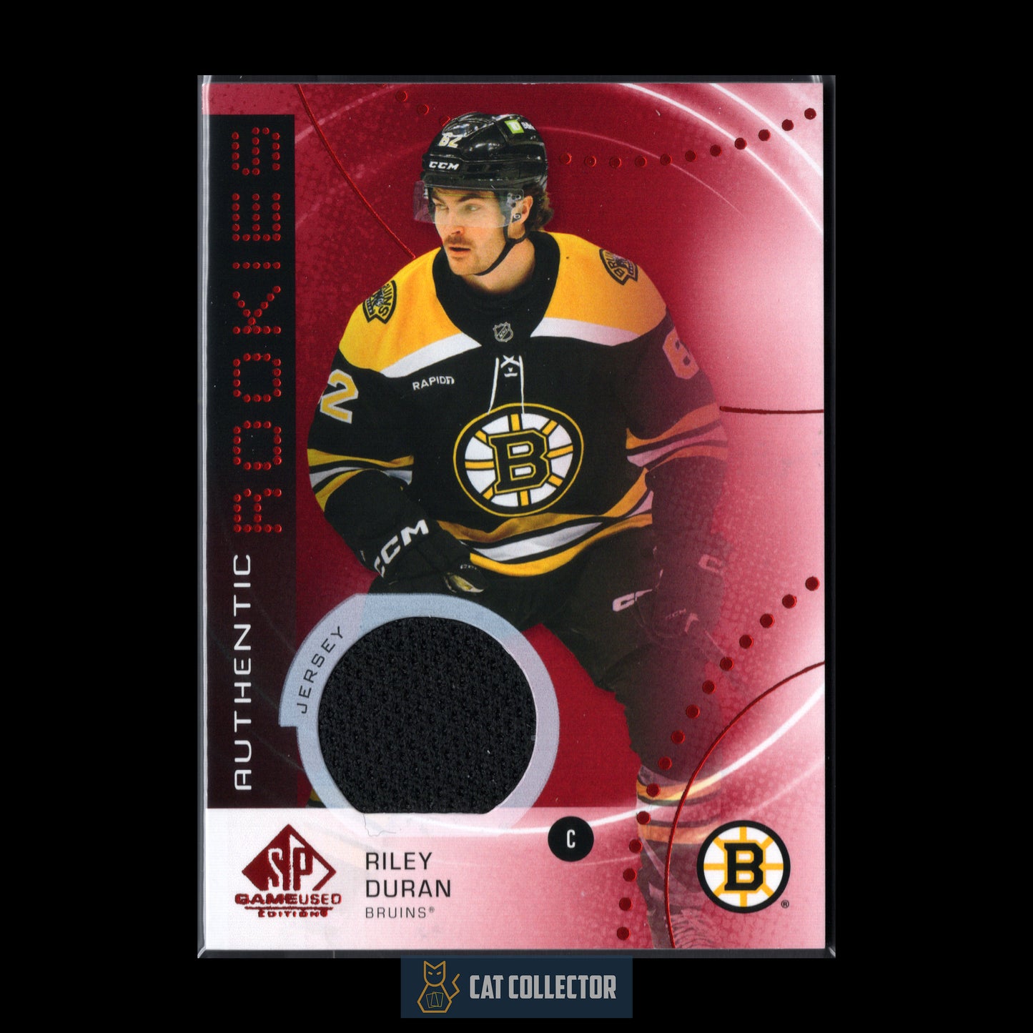 2025-26 Upper Deck SP Game Used RILEY DURAN #AR-RD Authentic Rookie Red Jersey RC