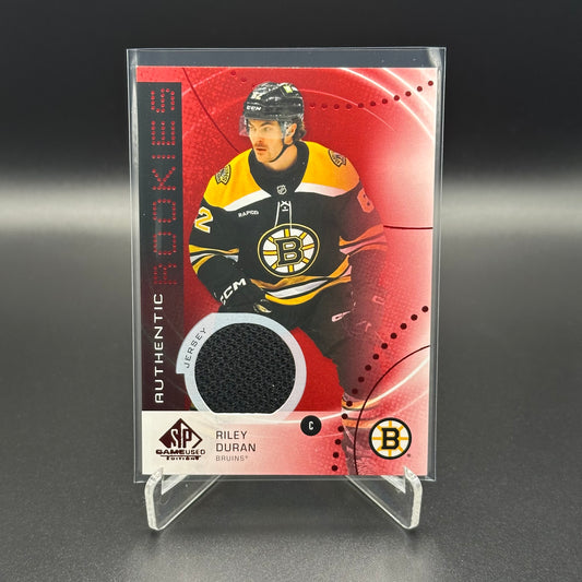 2025-26 Upper Deck SP Game Used RILEY DURAN #AR-RD Authentic Rookie Red Jersey RC