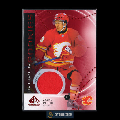 2025-26 UD SP Game Used ZAYNE PAREKH #AR-ZP Authentic Rookies Red Jersey RC