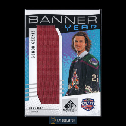 2025-26 Upper Deck SP Game Used CONNOR GEEKIE #BYD-GE Banner Year NHL Draft RC