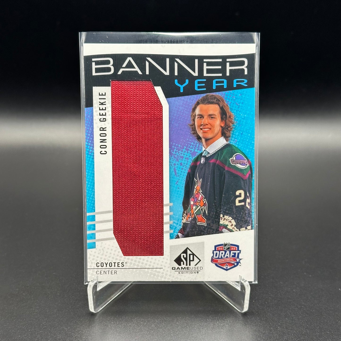 2025-26 Upper Deck SP Game Used CONNOR GEEKIE #BYD-GE Banner Year NHL Draft RC