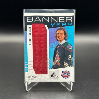 2025-26 Upper Deck SP Game Used CONNOR GEEKIE #BYD-GE Banner Year NHL Draft RC