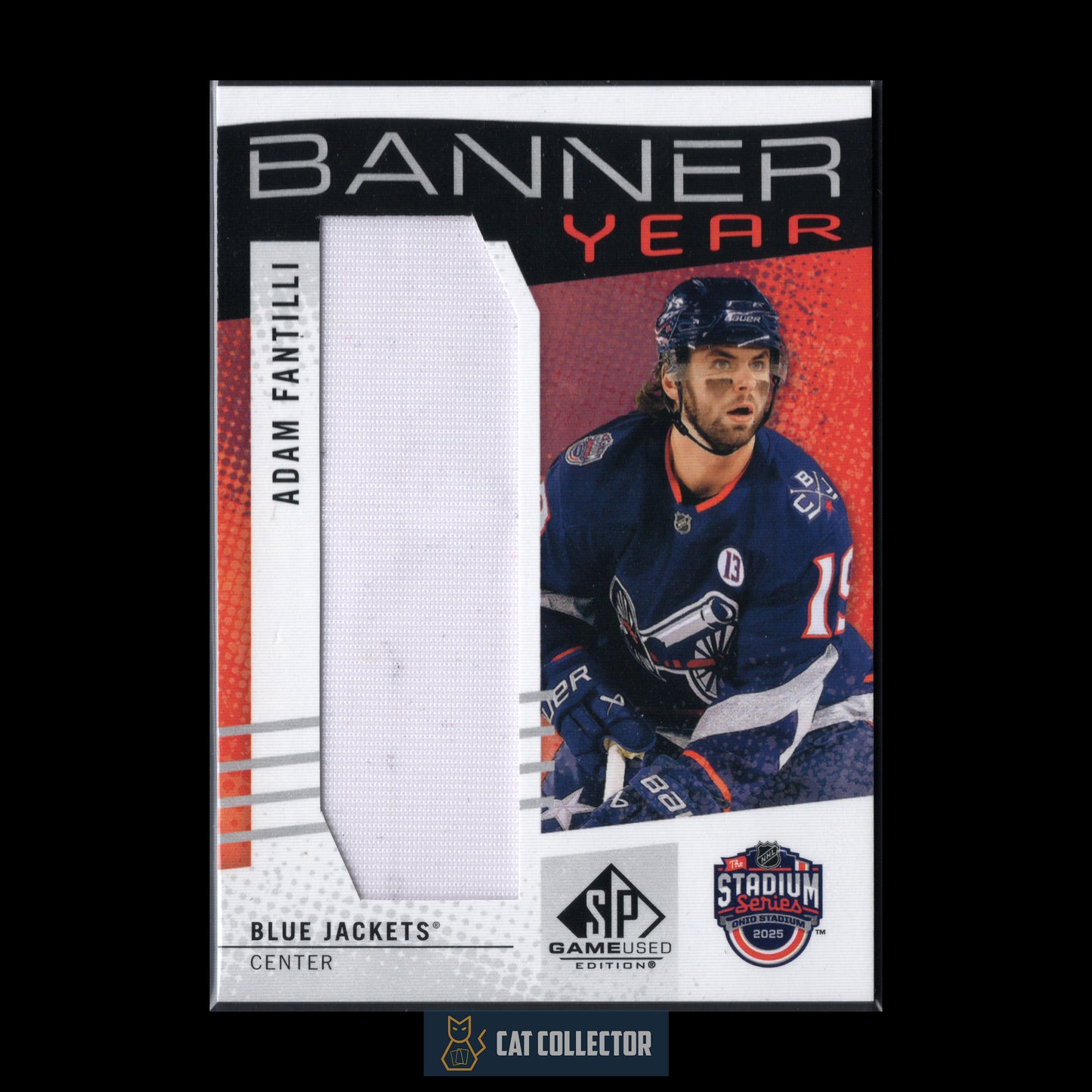 2025-26 Upper Deck SP Game Used ADAM FANTILLI #BYSS-AF Banner Year Stadium Series