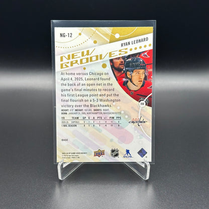 2025-26 Upper Deck SP Game Used RYAN LEONARD #NG-12 New Grooves Rookie RC