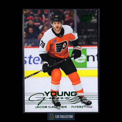 2025-26 UD Series 1 JACOB GAUCHER #225 Young Guns Holiday RC