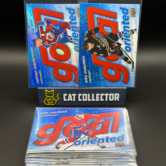 2025-26 UD Series 1 GOAL ORIENTED inserts ~ VOUS CHOISISSEZ dans la liste!