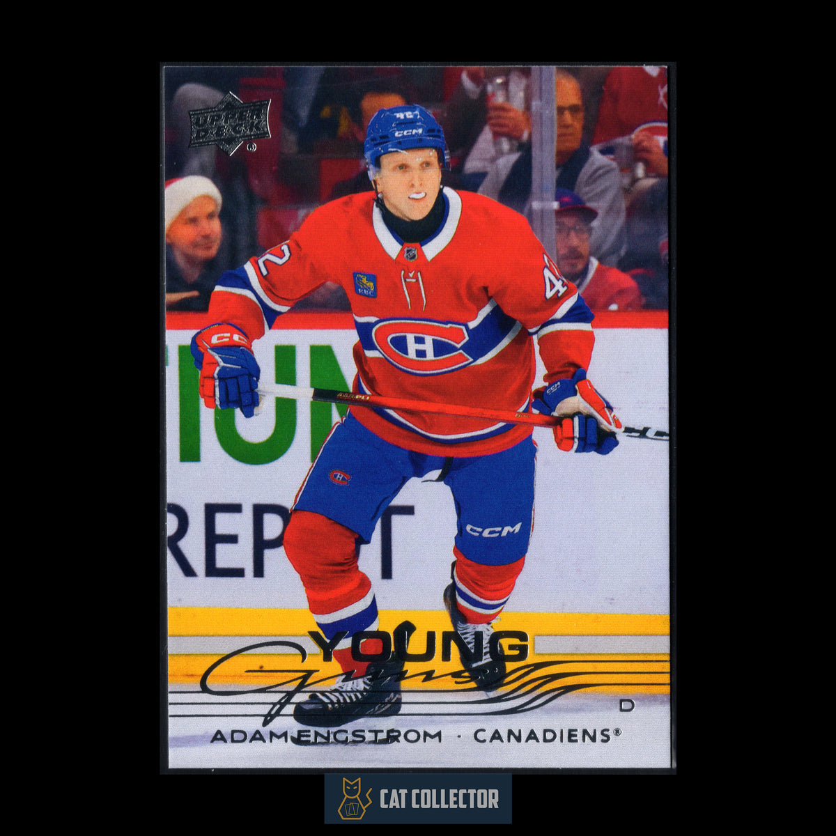 2025-26 UD Extended Series ADAM ENGSTROM #721 Young Guns Rookie RC