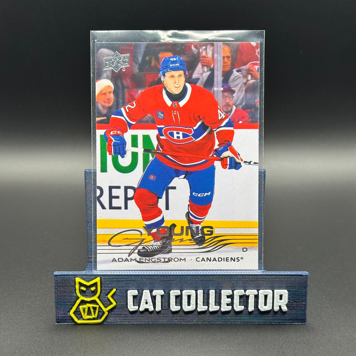 2025-26 UD Extended Series ADAM ENGSTROM #721 Young Guns Rookie RC