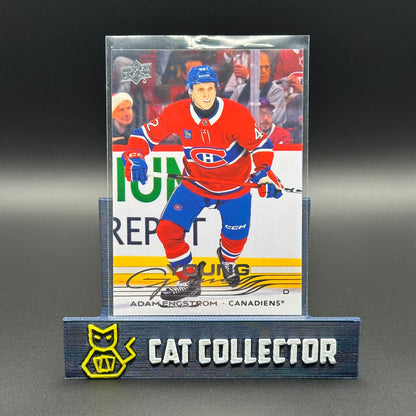 2025-26 UD Extended Series ADAM ENGSTROM #721 Young Guns Rookie RC