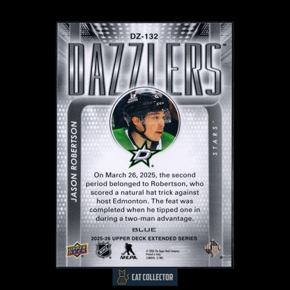 2025-26 Upper Deck Extended series JASON ROBERTSON #DZ-132 Dazzlers Blue