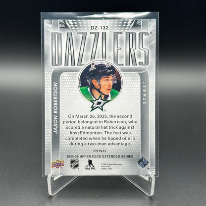 2025-26 Upper Deck Extended series JASON ROBERTSON #DZ-132 Dazzlers Pink