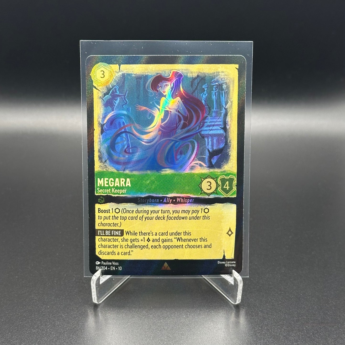 2025 Lorcana Whispers in the well MEGERA #86/204 Cold Foil Rare