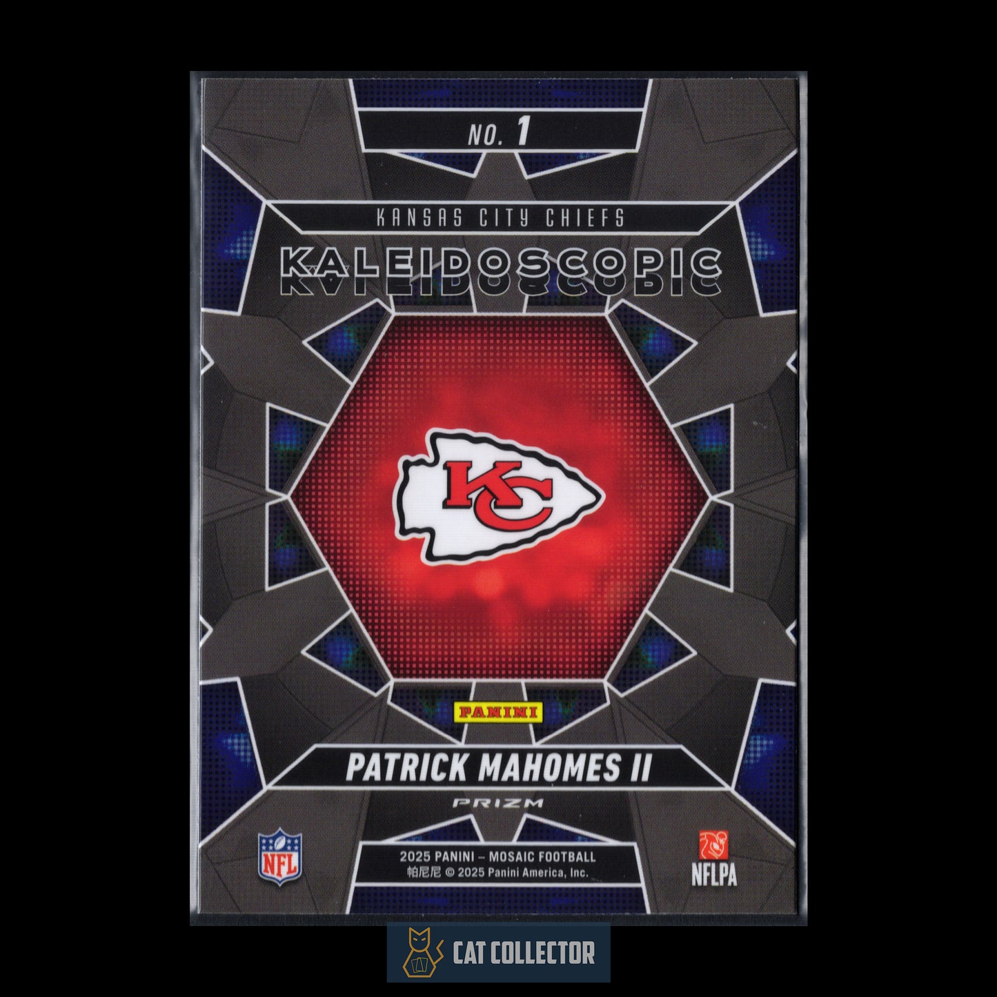 2025 Panini Mosaic Football PATRICK MAHOMES #1 Kaleidoscopic SSP