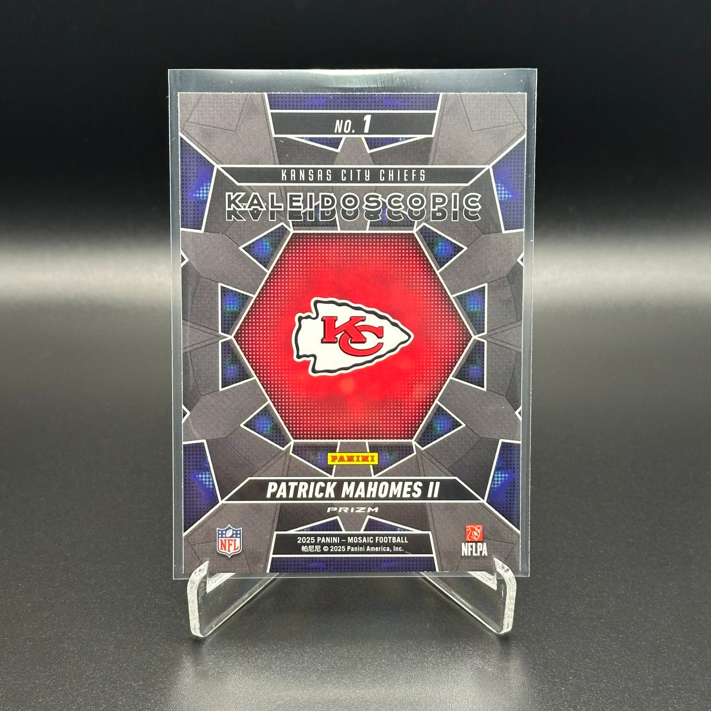 2025 Panini Mosaic Football PATRICK MAHOMES #1 Kaleidoscopic SSP