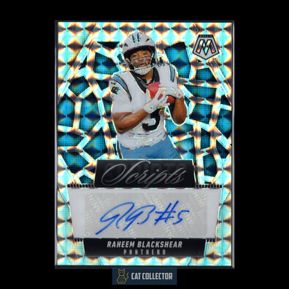 2025 Panini Mosaic RAHEEM BLACKSHEAR #SCR-RBR Scripts Auto Silver