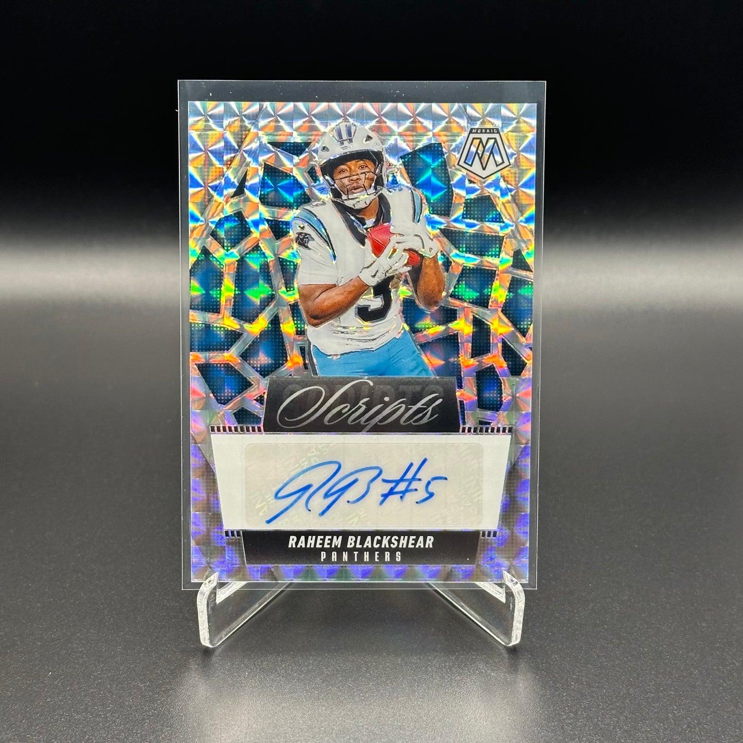 2025 Panini Mosaic RAHEEM BLACKSHEAR #SCR-RBR Scripts Auto Silver
