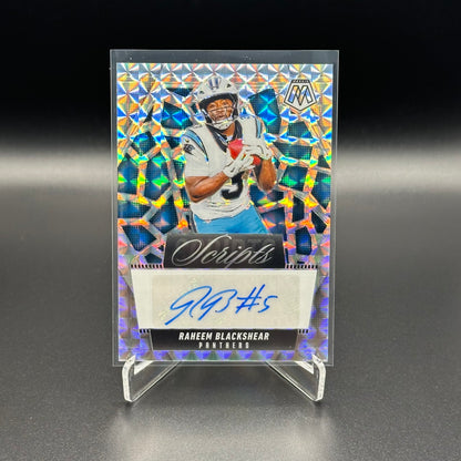 2025 Panini Mosaic RAHEEM BLACKSHEAR #SCR-RBR Scripts Auto Silver