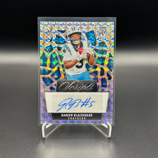 2025 Panini Mosaic RAHEEM BLACKSHEAR #SCR-RBR Scripts Auto Silver