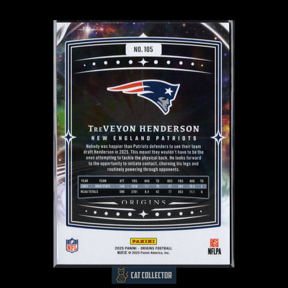 2025 Panini Origins TREVEYON HENDERSON #105 Rookie RC