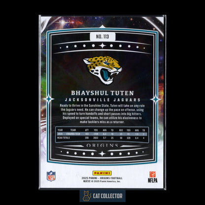 2025 Panini Origins BHAYSHUL TUTEN #113 Rookie Holo Blue RC /199