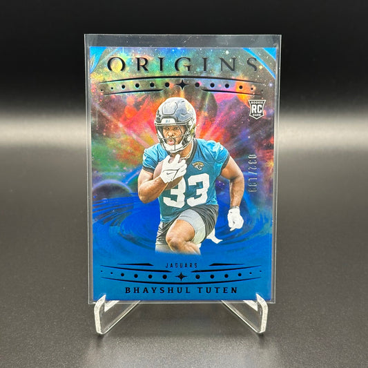 2025 Panini Origins BHAYSHUL TUTEN #113 Rookie Holo Blue RC /199