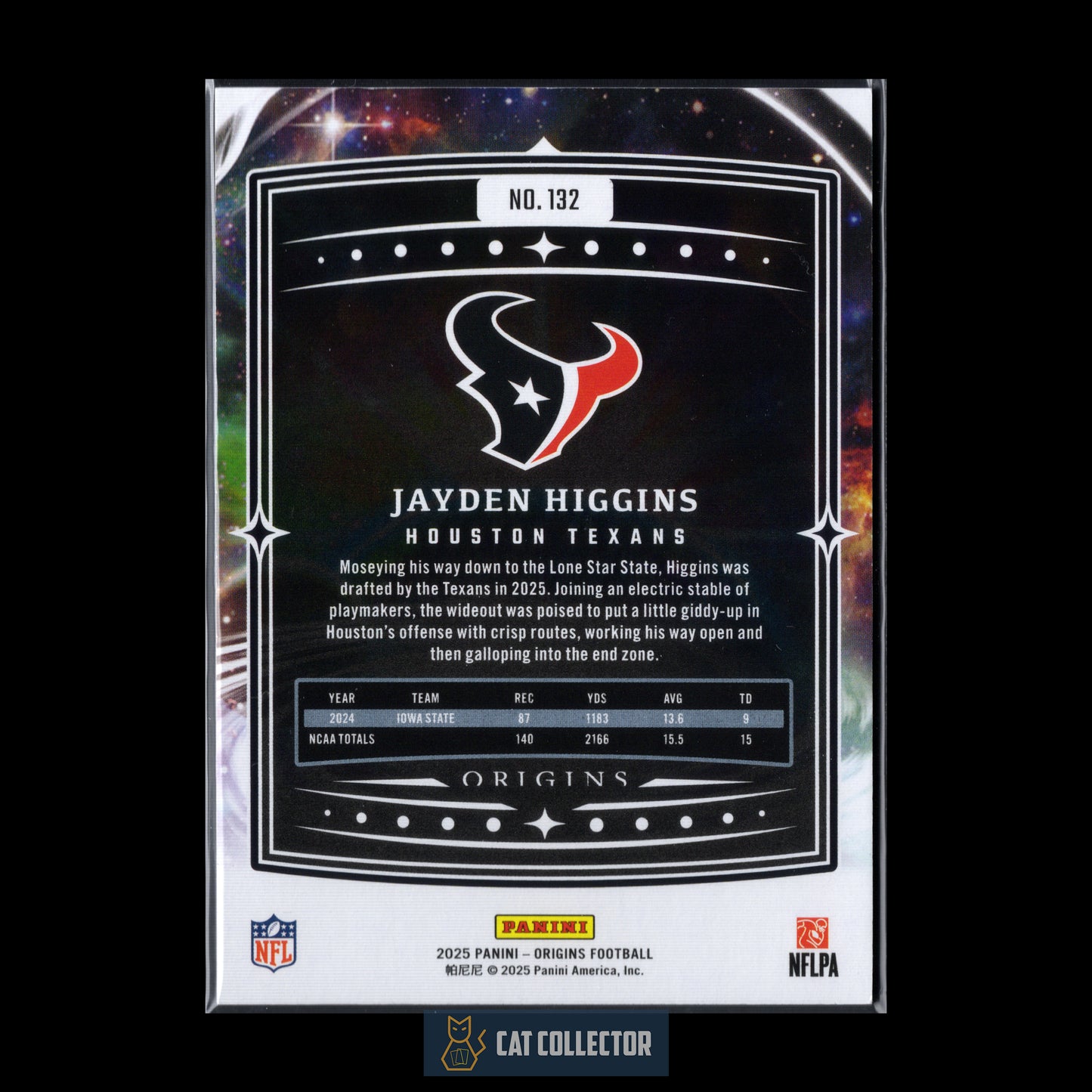 2025 Panini Origins JAYDEN HIGGINS #132 Rookie Orange /249 RC