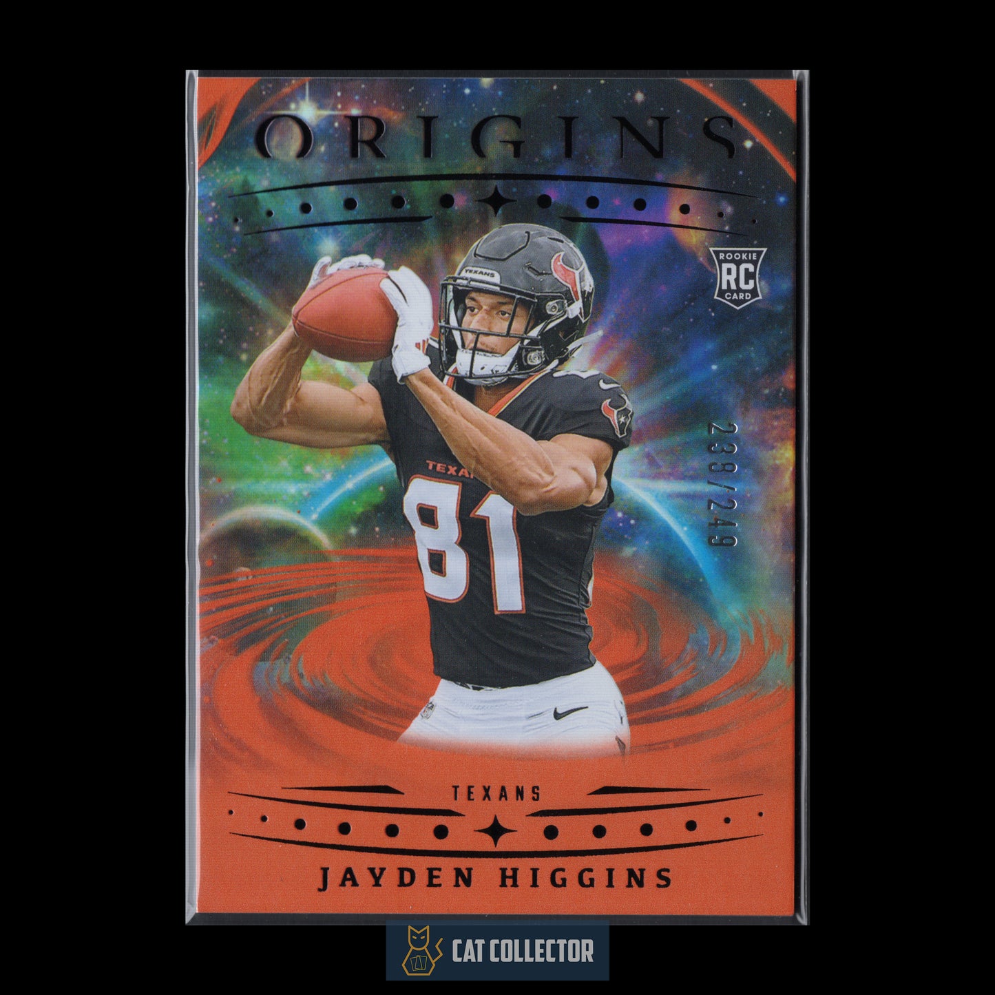 2025 Panini Origins JAYDEN HIGGINS #132 Rookie Orange /249 RC
